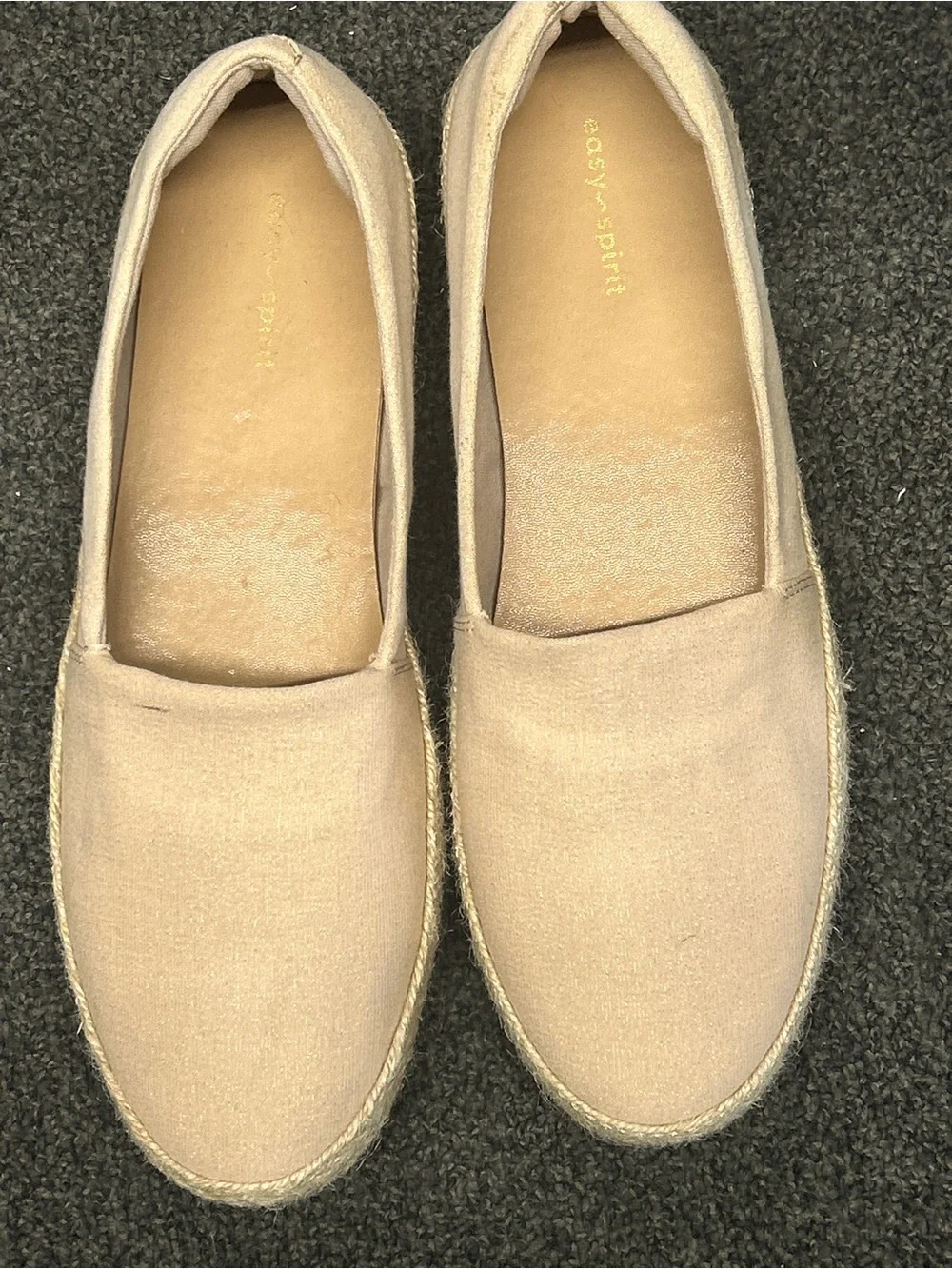 Easy Spirit Beige Slip-On Espadrilles